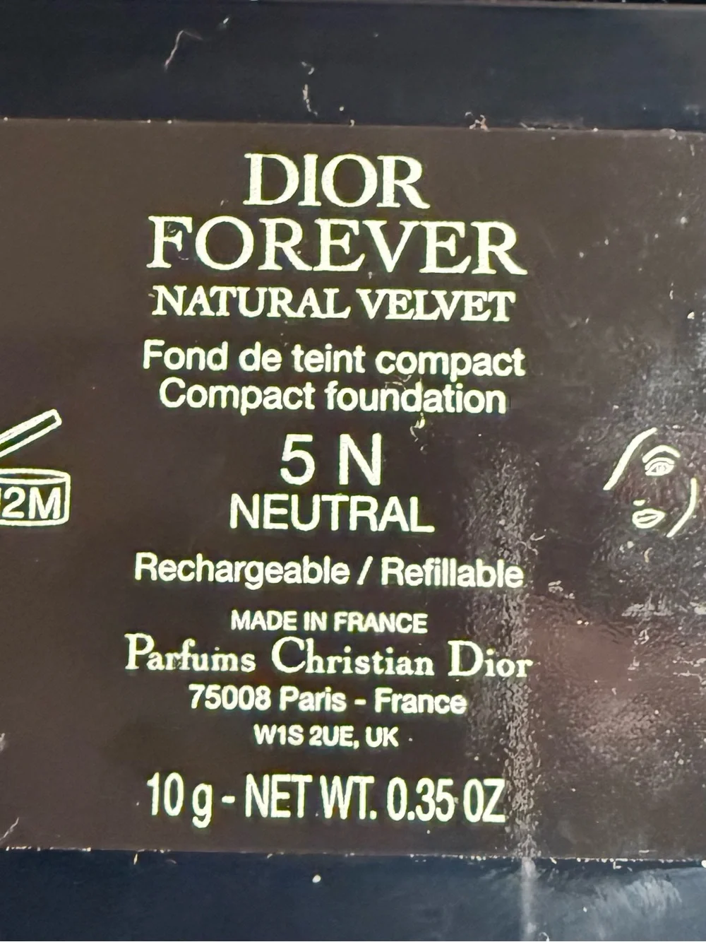 Dior Forever Natural Velvet Foundation Compact-5N